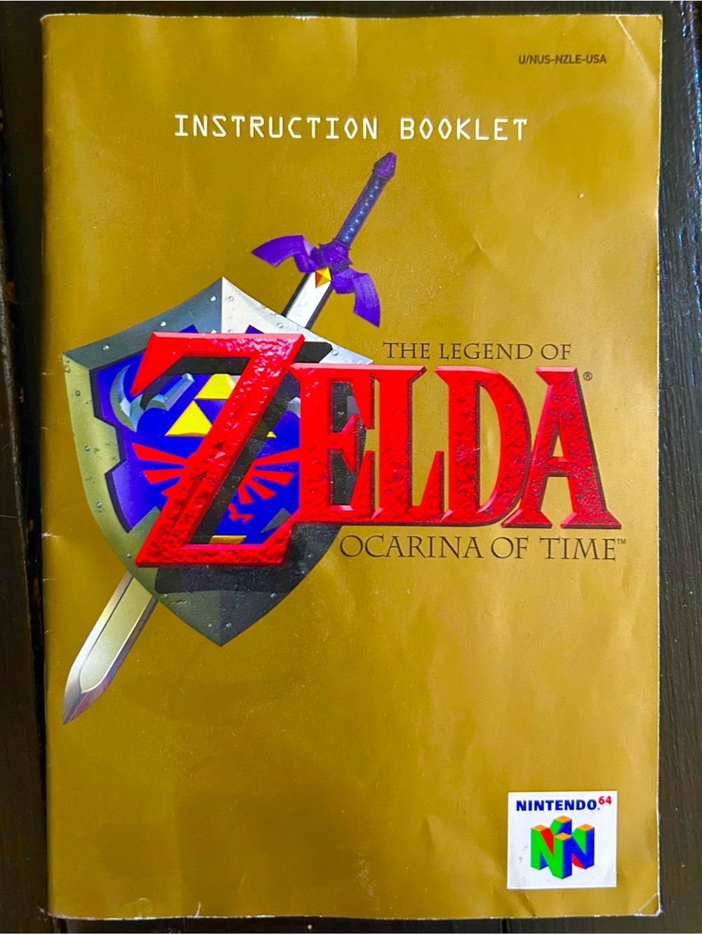 The Legend of Zelda Ocarina of Time N64 Original Instruction Manual Booklet